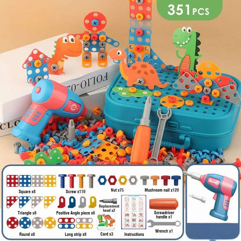 Kit de Ferramentas Infantil com Furadeira Elétrica